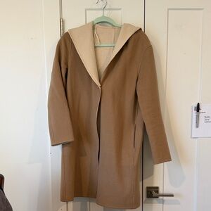 Uniqlo Felt Coat with Hood